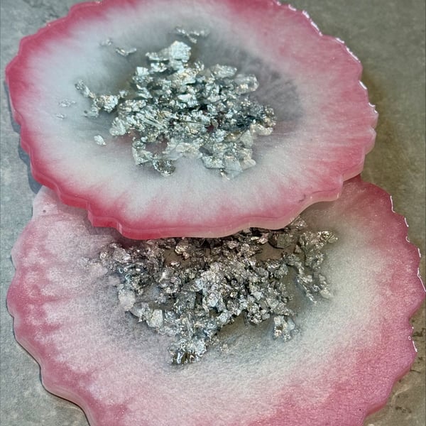 Handmade resin coasters