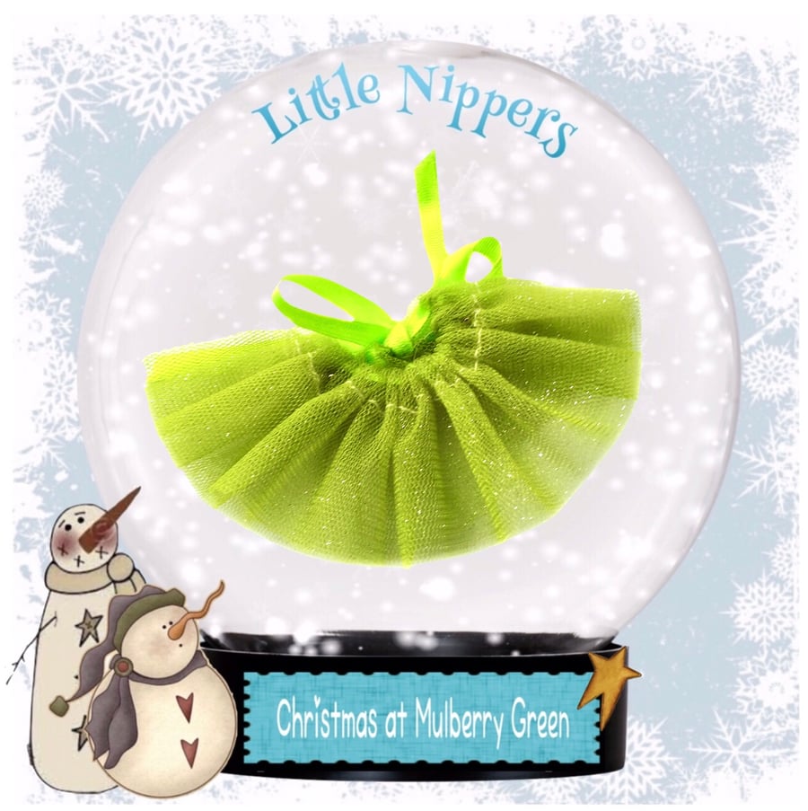 Little Nippers’ Sparkly Apple Green Party Skirt 