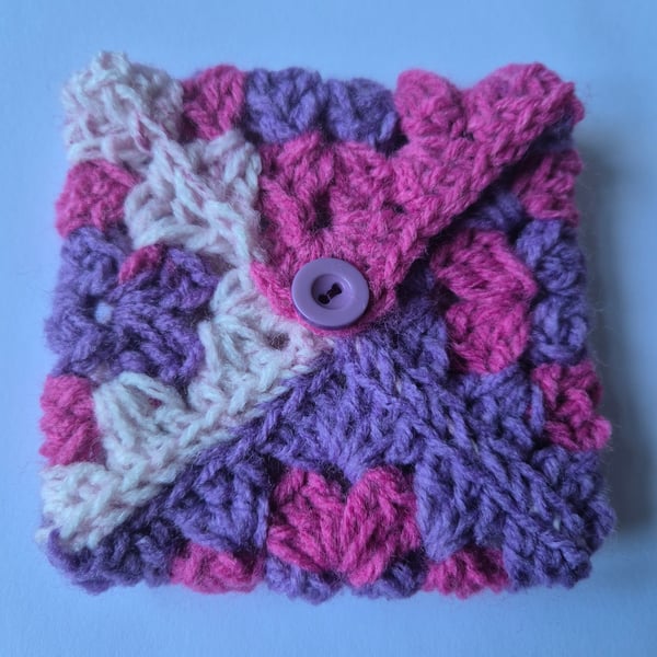  Crochet card or coin purse, small makeup bag, handmade gifts ideas