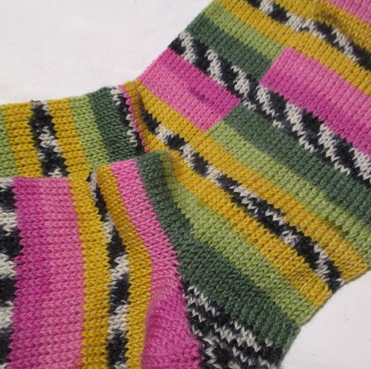 Handmade Wool Socks SIZE 79 UK, 911 US, 394... Folksy