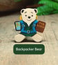 Travel Gift, Handmade Pilot Teddy Bear Pin For Traveller, Happy Travels Gift - Image 9