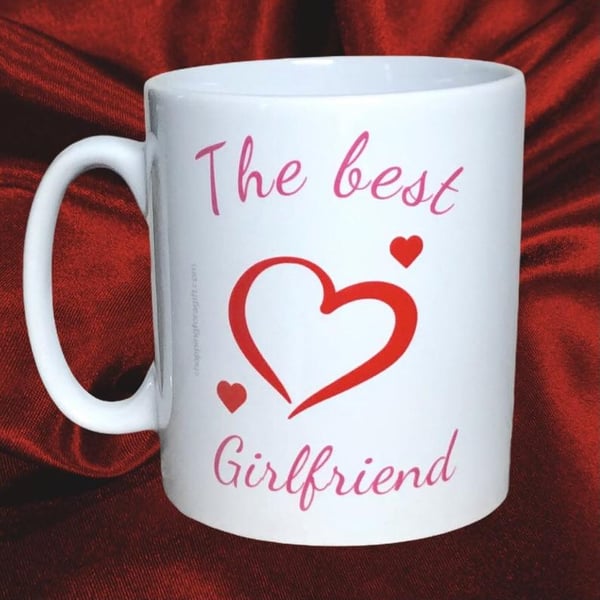 The Best Girlfriend Mug for Valentines Day, Birthday. Mugs for her