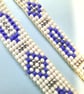 Beaded Blue and White Handmade Loom bracelets - Image 6