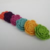 Crochet roses x 6