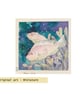 Pink anemone fish miniature, original painting, tiny artwork - Image 2