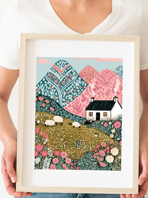 Wall Art Print - Boho, Scandi Style - Perfect Home Decor