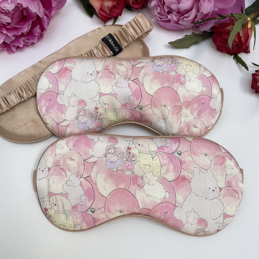 100% Mulberry Silk Ultra Soft Eye Mask - The Little Bears