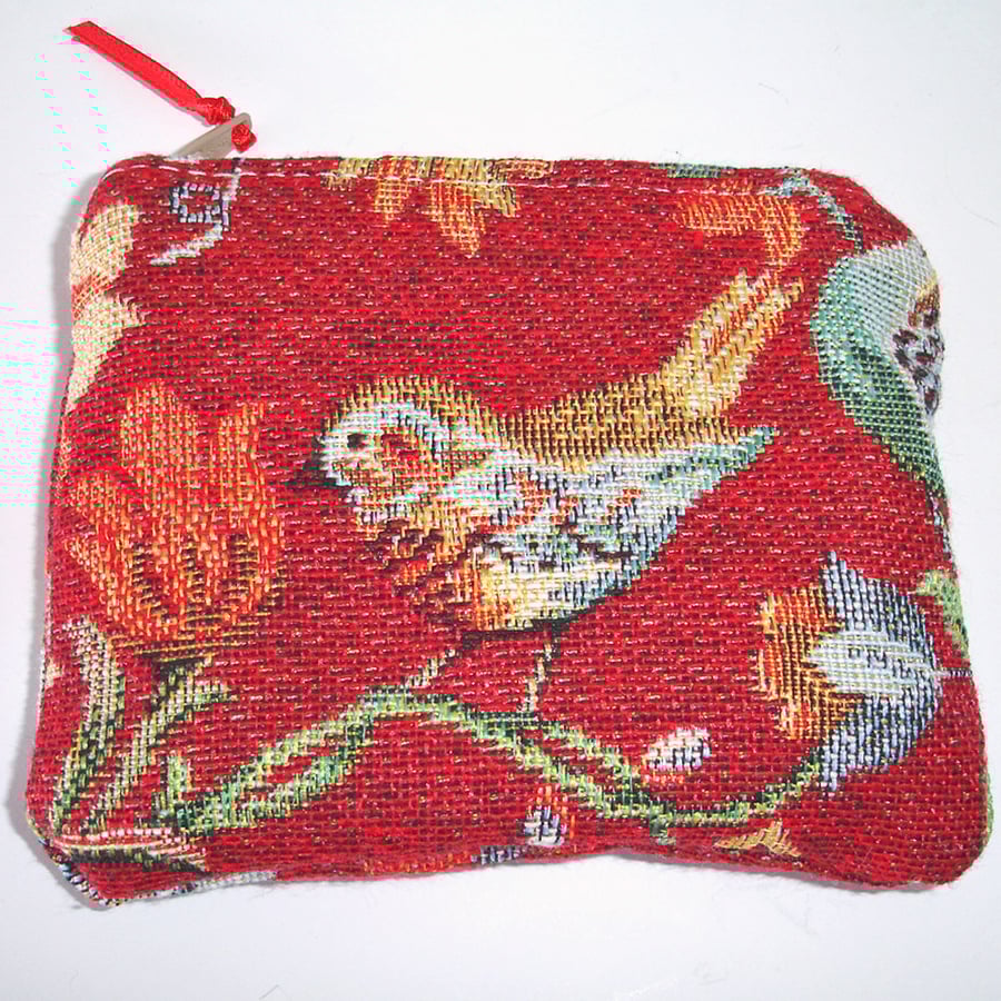 Purse Bird Tapestry Coin Purse With Zip