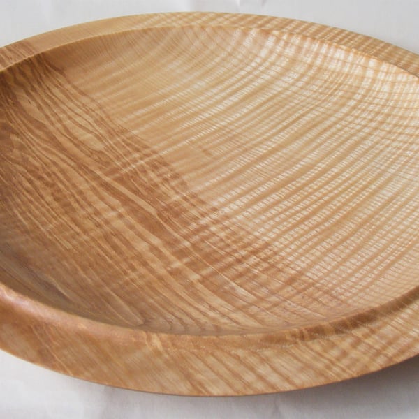 Large Rippled Ash Platter 161