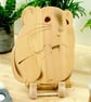 Harvest Mouse Chopping Board Solid Beech Kitchenware, Hand Made UK