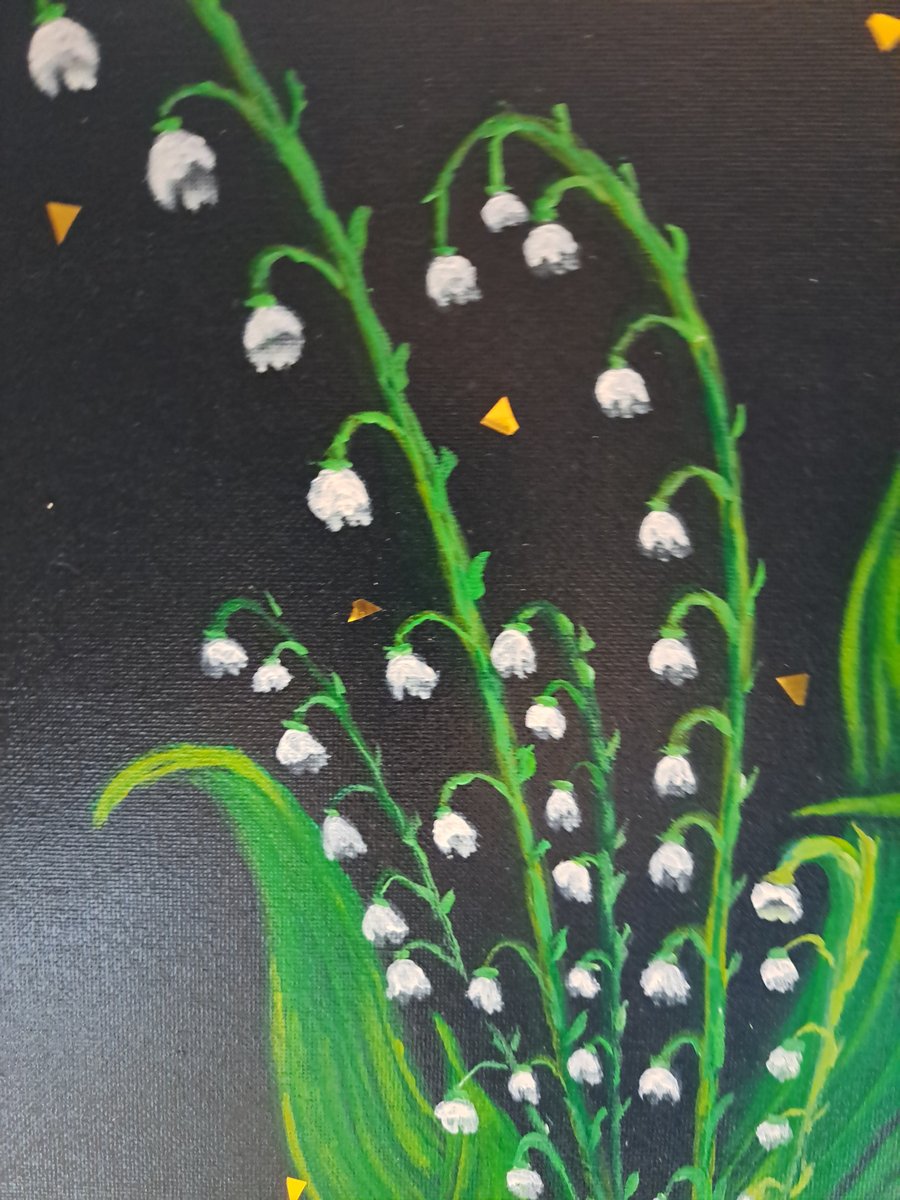 "Lily of Grace" – Original Hand-Painted Acrylic Artwork on Canvas