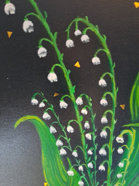 "Lily of Grace" – Original Hand-Painted Acrylic Artwork on Canvas