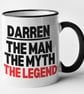 Personalised The MAN, The MYTH, The LEGEND Mug - Mate Friend Funny Christmas  - Image 4