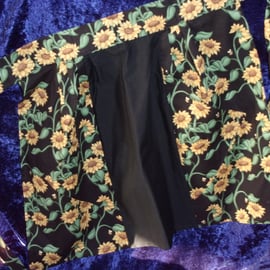 REDUCED PRICE Three Panel Apron with Sunflowers