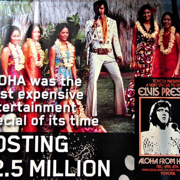 Elvis Presley On Tour Exhibition London Photograph Print