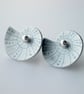 Shell studs in grey and silver - Image 1