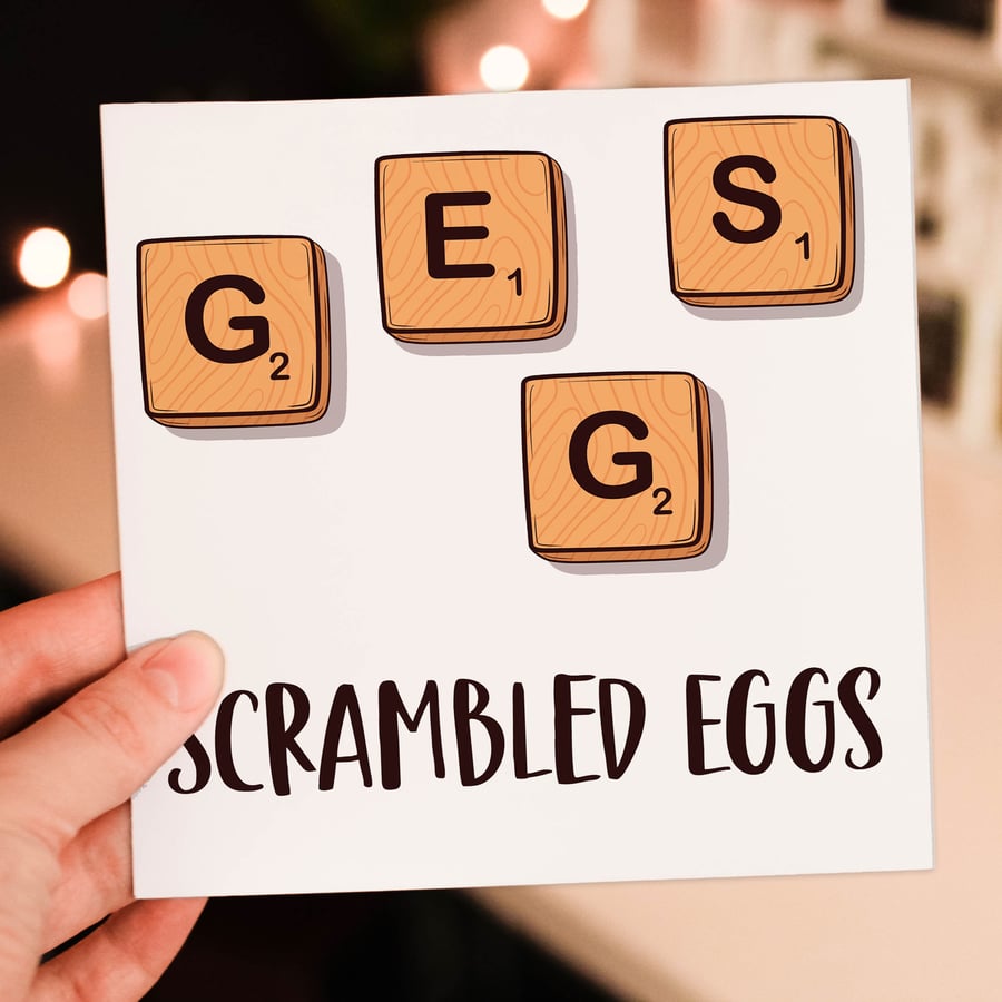 Easter card: Scrambled eggs