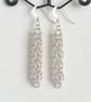 Sterling Silver Chainmaille Earrings - Image 1