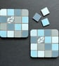 Coaster Set - Two Mosaic Chequerboard Coasters - Image 2
