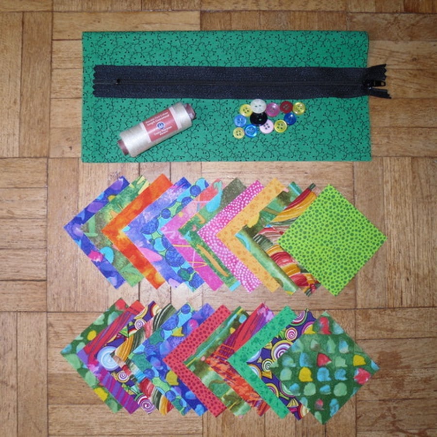 Complete Patchwork Purse Kit