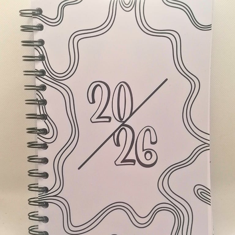'Colour Your Own' 2026 Diary. Week View. Mindful Journalling.