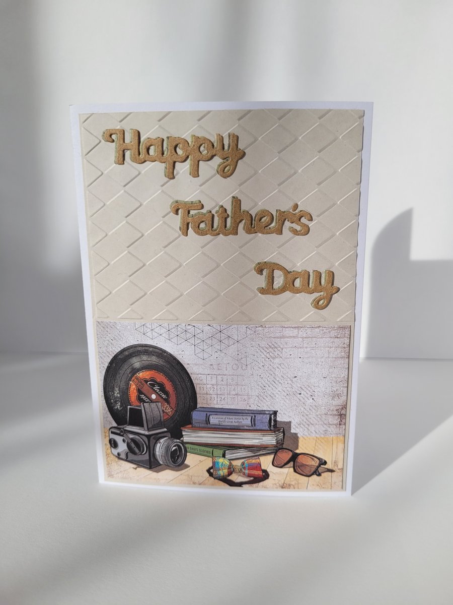 Father’s Day card, Free P&P, New Dad Card, Retro Old School, cool card