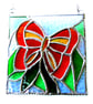 Butterfly Picture Stained Glass Suncatcher Panel Handmade - Image 3