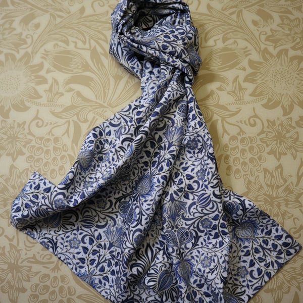 William Morris Scarf Persian China Blue