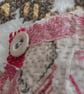 Red Fragments textile brooch - Image 2