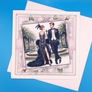Art Deco Anniversary Card, Large 
