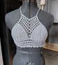 XS handmade crochet halter neck bralette top