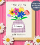 Plantable 'Bloomin' Fabulous' Birthday Card, Seed Paper Card, Handmade