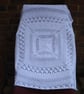 Pure White Hand Knitted Shawl For Baby Lovely Gift (R837)