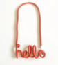 Santa Themed Red Cotton Rope necklace, Hoho word Cotton Rope Necklace, Christmas - Image 5