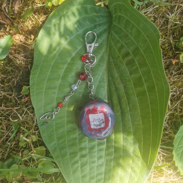 Clay Tamagotchi Keyring (bat) 