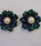 Tartan Shoe Clips - Scottish Highland Clan Plaid Ribbon Ruffle  - Image 10