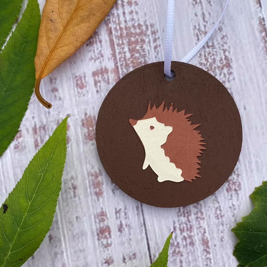 HALF PRICE "Hedgehog" Hanging Decoration - Original Papercut