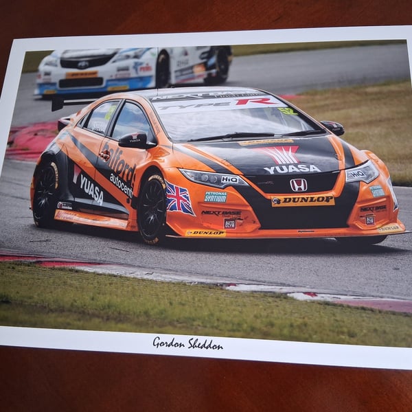 Gordon Sheddon photo motor racing 16 x 12