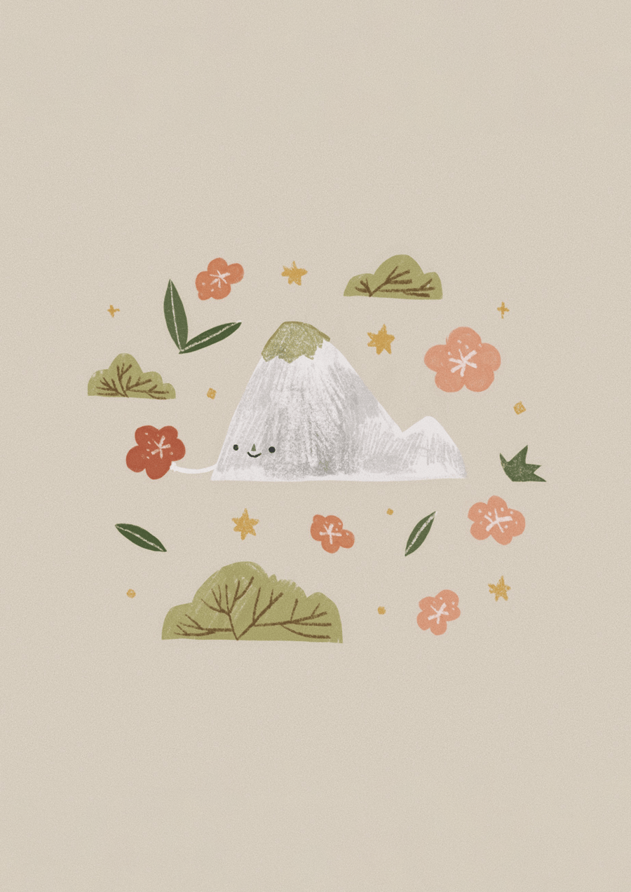 The Mountain Giclee Print illustration, assorted sizes