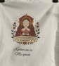 Katherine of Aragon Tote Bag – "Katherine is My Queen" – Organic Cotton Tudor Gi - Image 4
