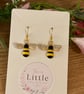 Bee Dangle Earrings, Enamel Bee Charms, Handmade Jewellery  - Image 6