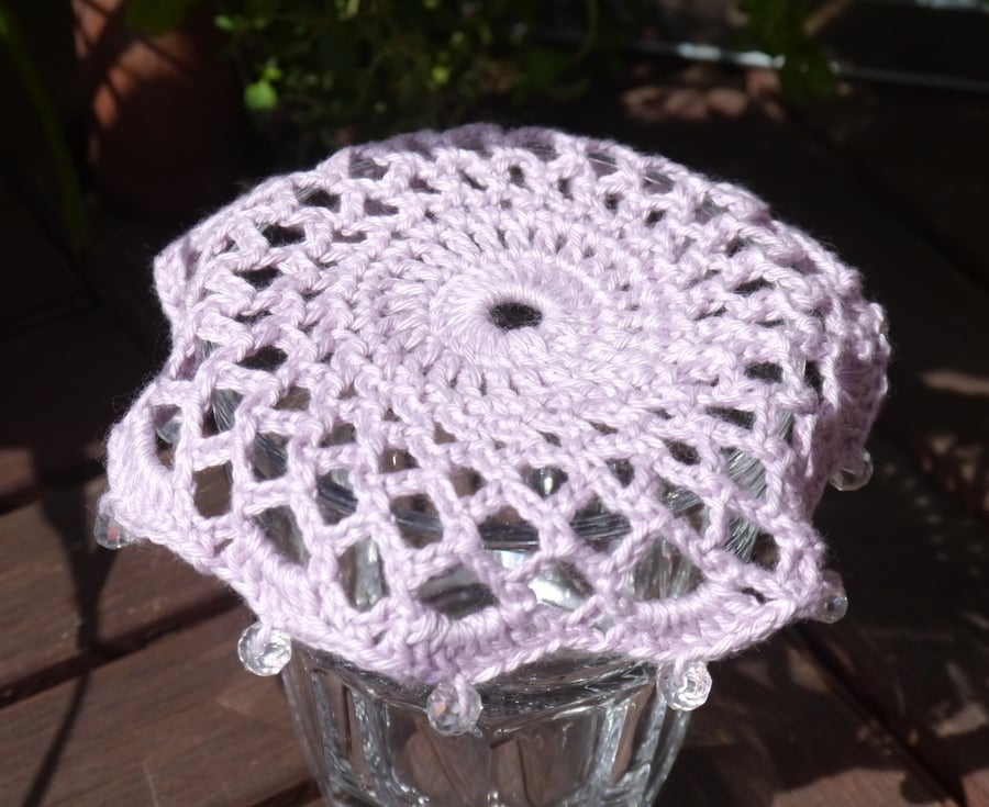 Crochet Beaded Jug Cover