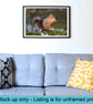 Red squirrel wall art print, British wildlife photography - Image 1