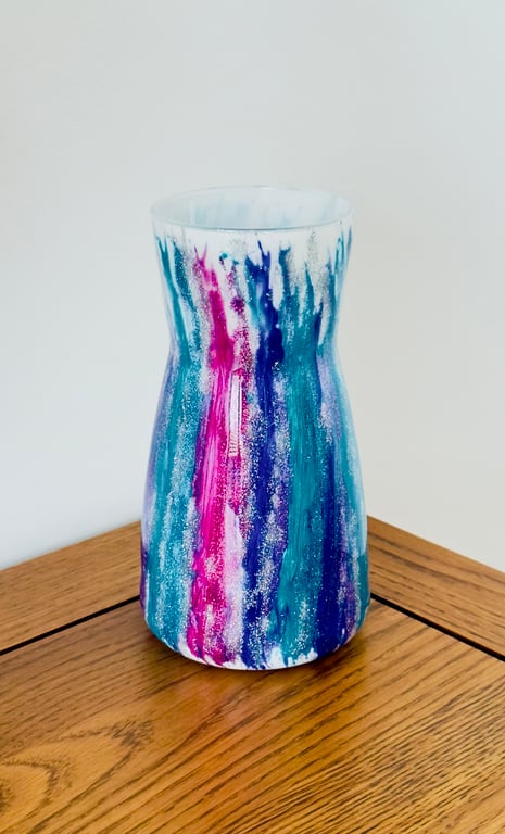 Abstract Resin-Glass Vase