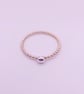 Skinny Gold Filled Ring with Sterling Silver Bead - Image 2