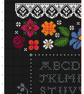 286 Cross Stitch Pattern colourful rainbow flower Alphabet Sampler - Image 4