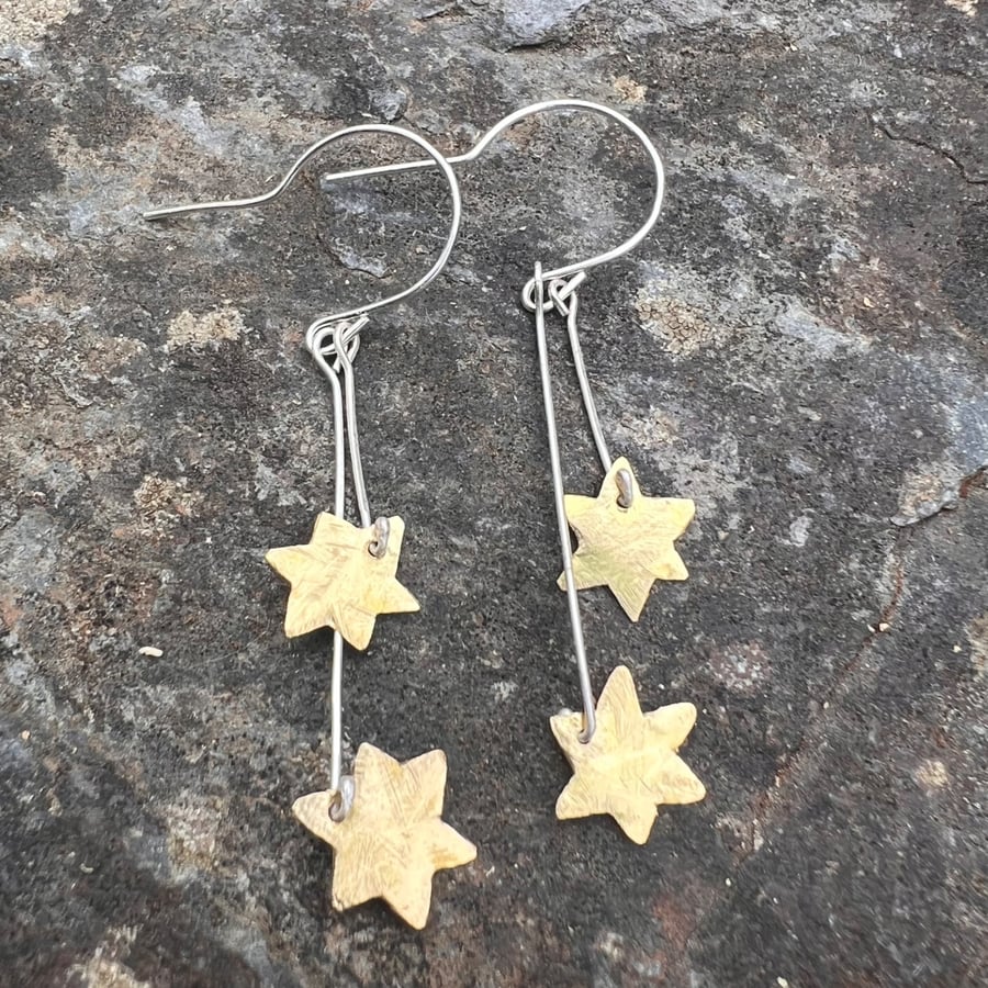 Shooting  Stars Dangle  Earrings