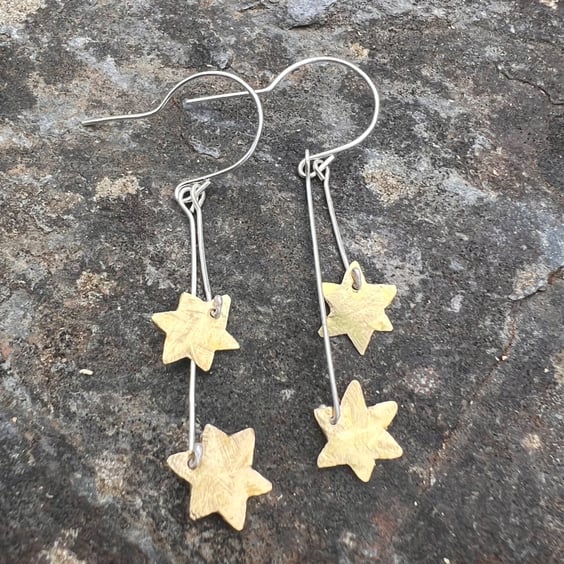 Shooting  Stars Dangle  Earrings