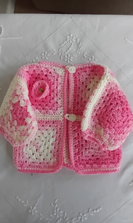 Baby crochet cardigan