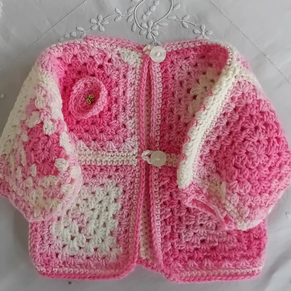 Baby crochet cardigan
